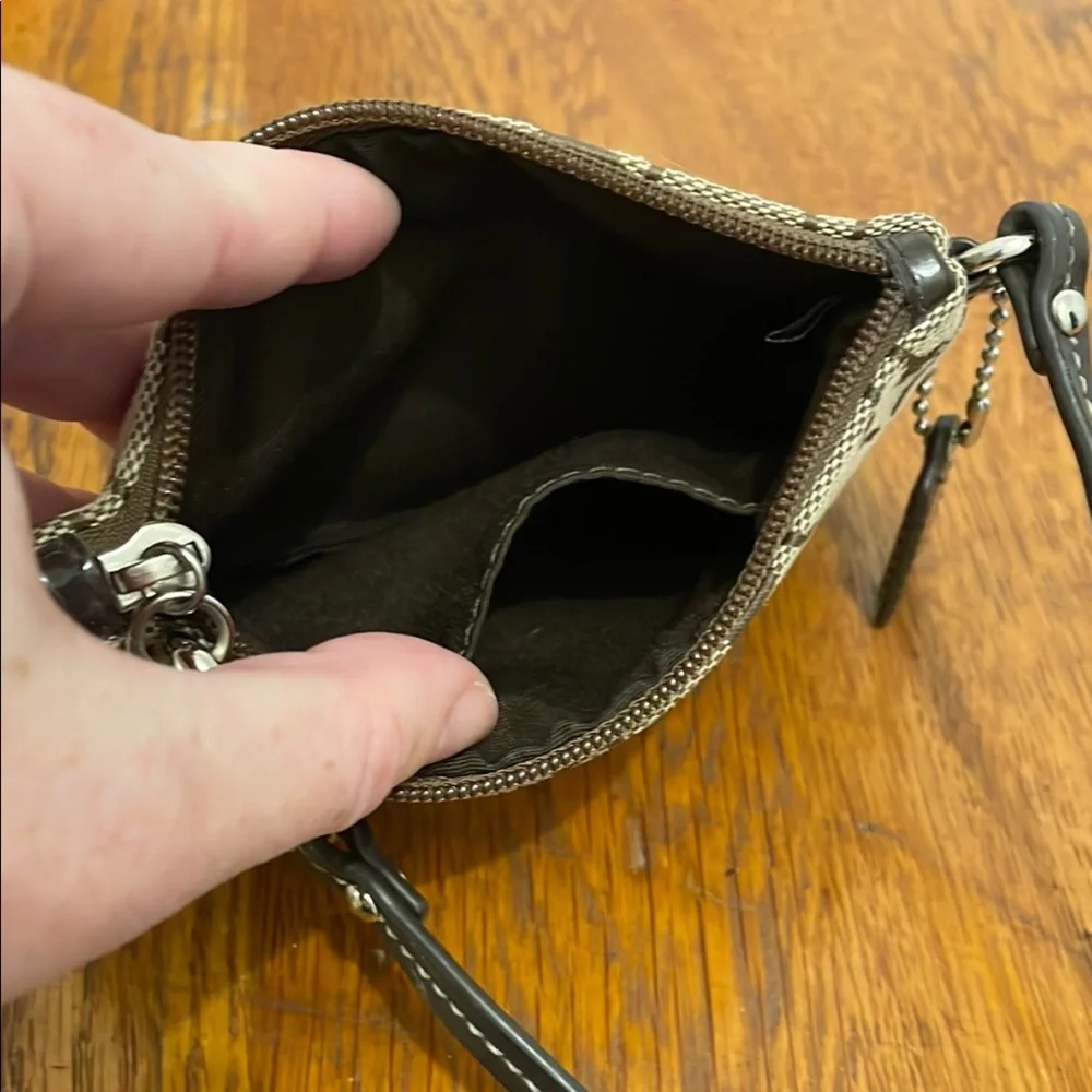 Coach Pattern Wristlet - Picture 4 of 5